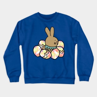 Easter Bunny with All of the Easter Eggs Crewneck Sweatshirt